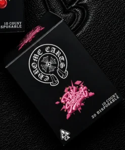 chrome carts pink starburst